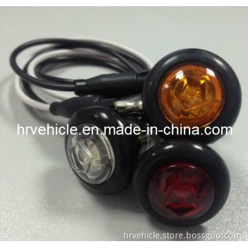 0.75" LED Oval Marker Clearance Side Lamp for Truck